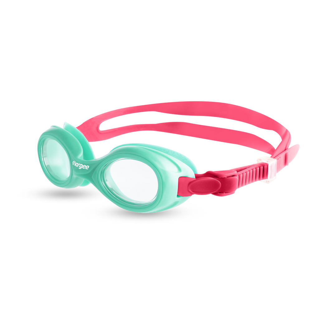 Starfish Kids Alive Tint junior swimming goggle in Mint Green & Pink 