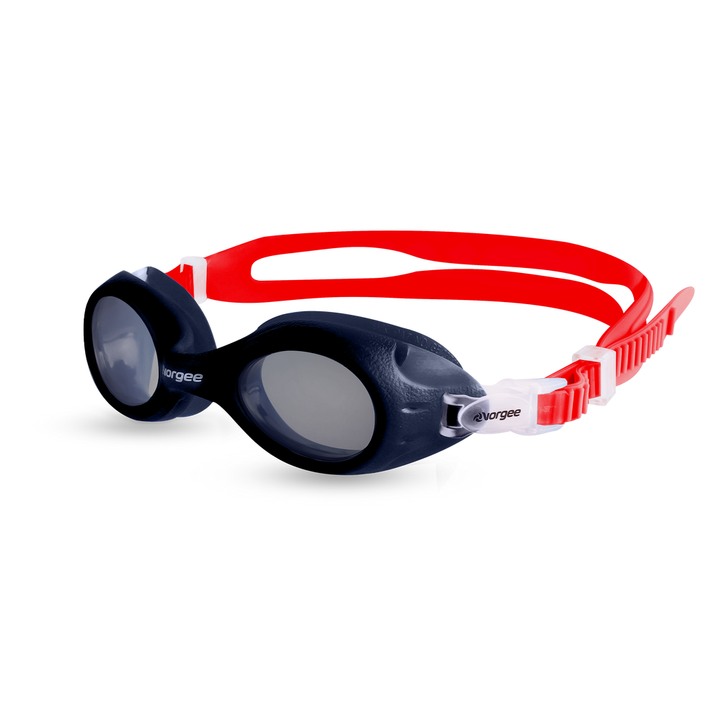 Voyager Junior Tint junior swimming goggle in Navy & Red 