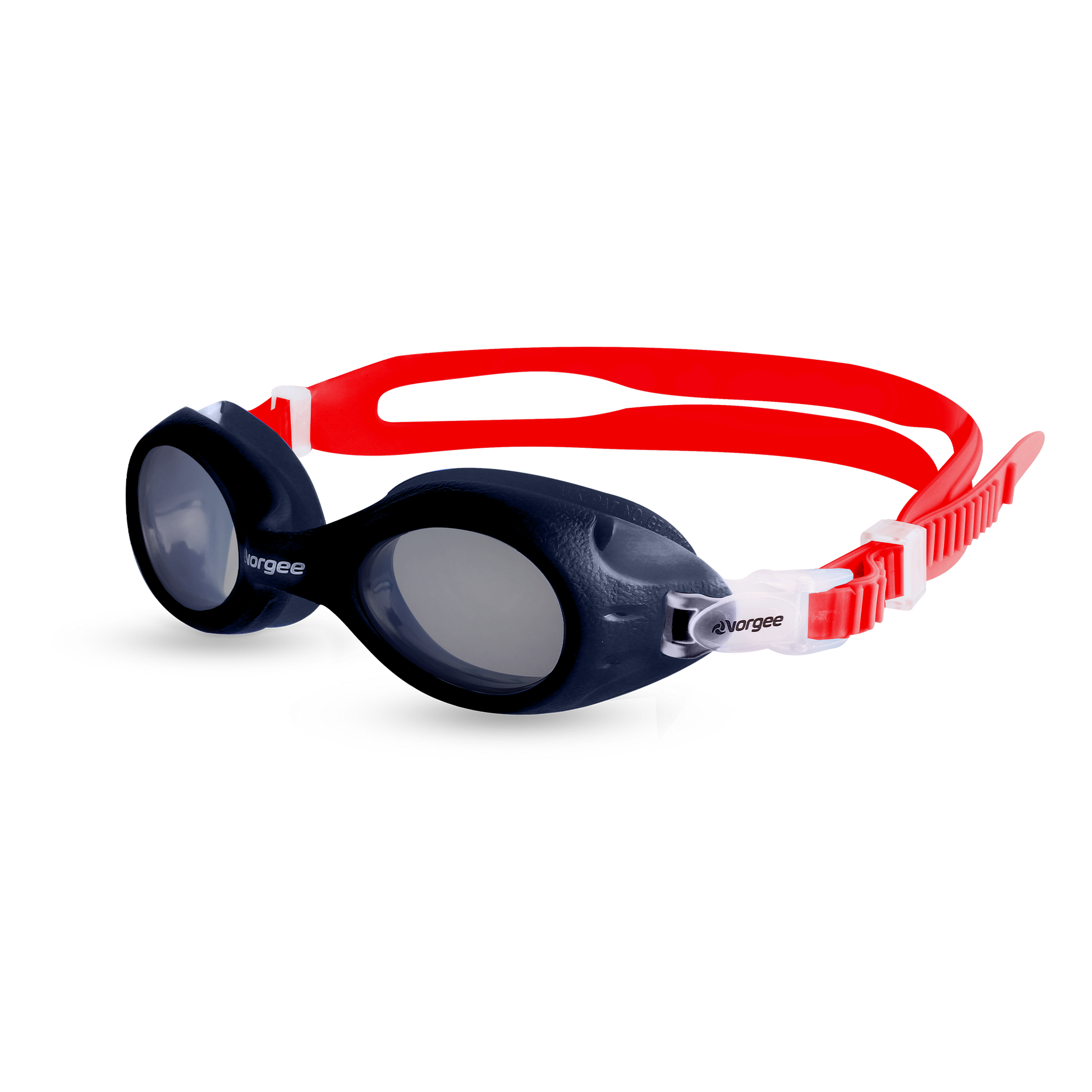 Voyager Junior Tint junior swimming goggle in Navy & Red 