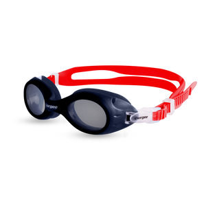 Voyager Junior Tint junior swimming goggle in Navy & Red 