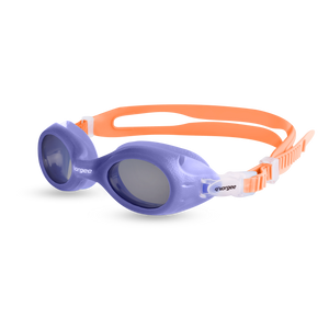 Voyager Junior Tint junior swimming goggle in Peach & Periwinkle 