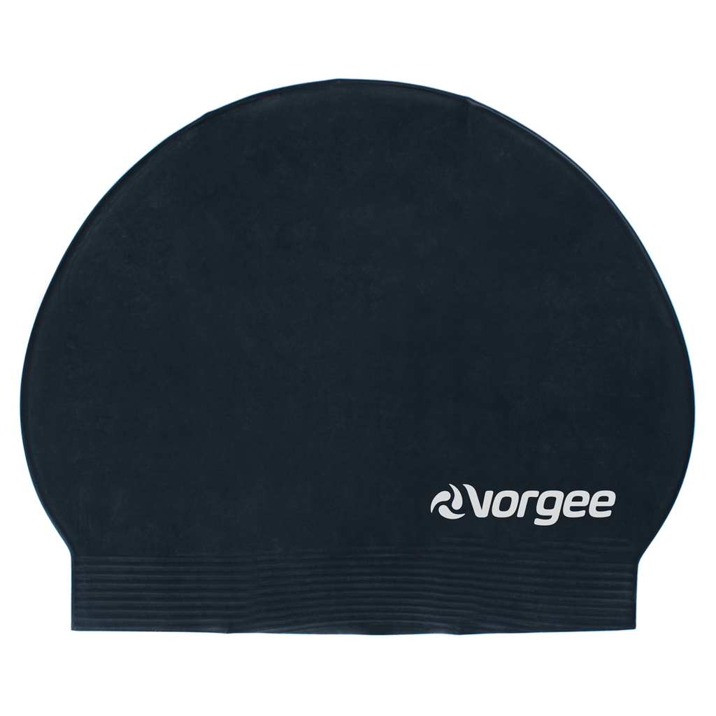 Classic latex swimming cap in Black