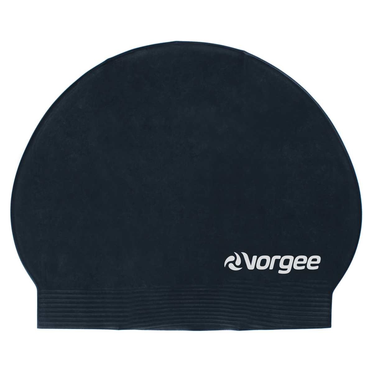 Classic latex swimming cap in Black