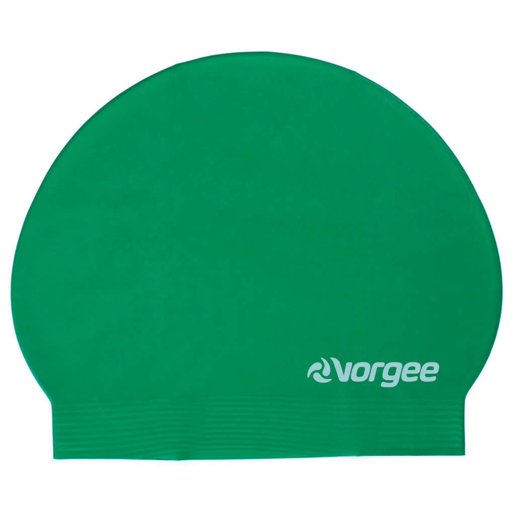 Classic latex swimming cap in Dark Green