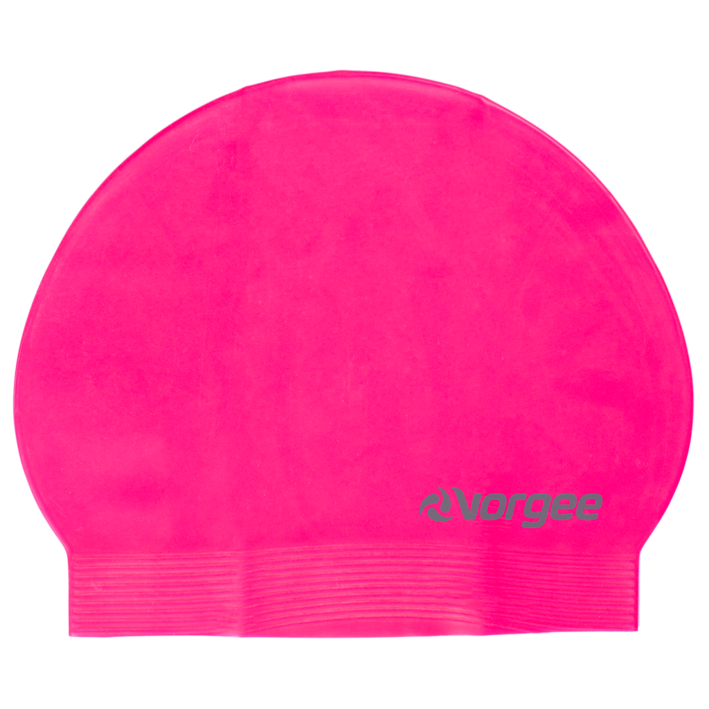 Classic latex swimming cap in Fluro Pink