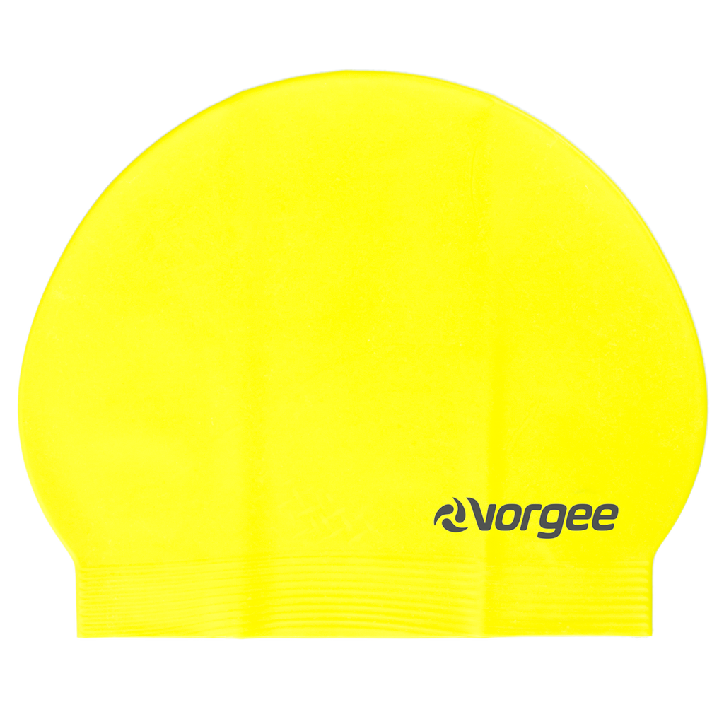Classic latex swimming cap in Fluro Yellow