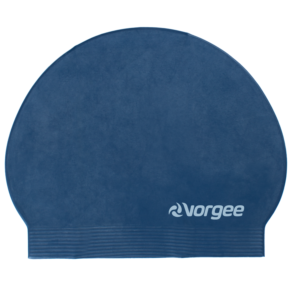 Classic latex swimming cap in Navy