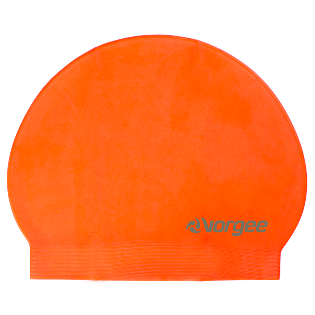Classic latex swimming cap in Fluro Orange