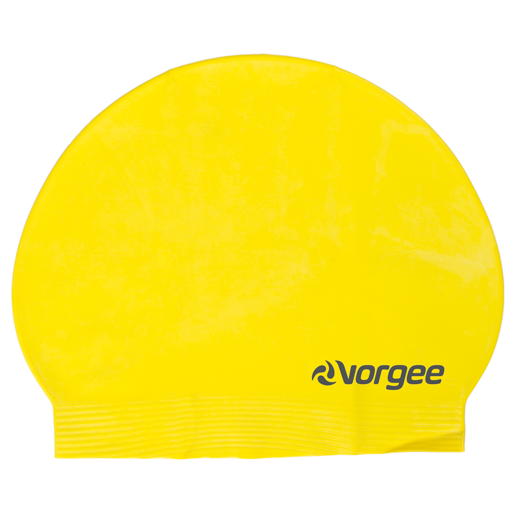 Classic latex swimming cap in Yellow 