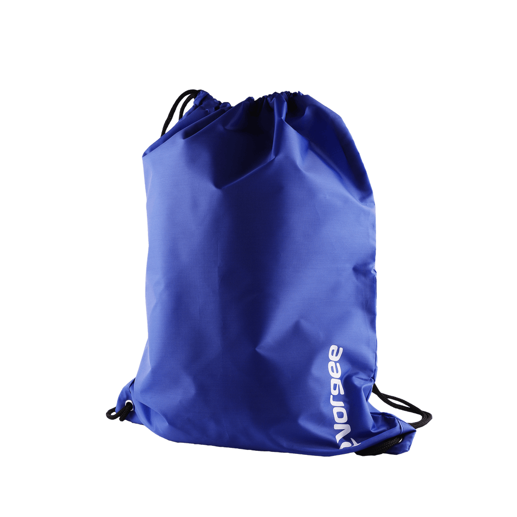 Rucksack swim equipment bag with small white vorgee logo in royal blue