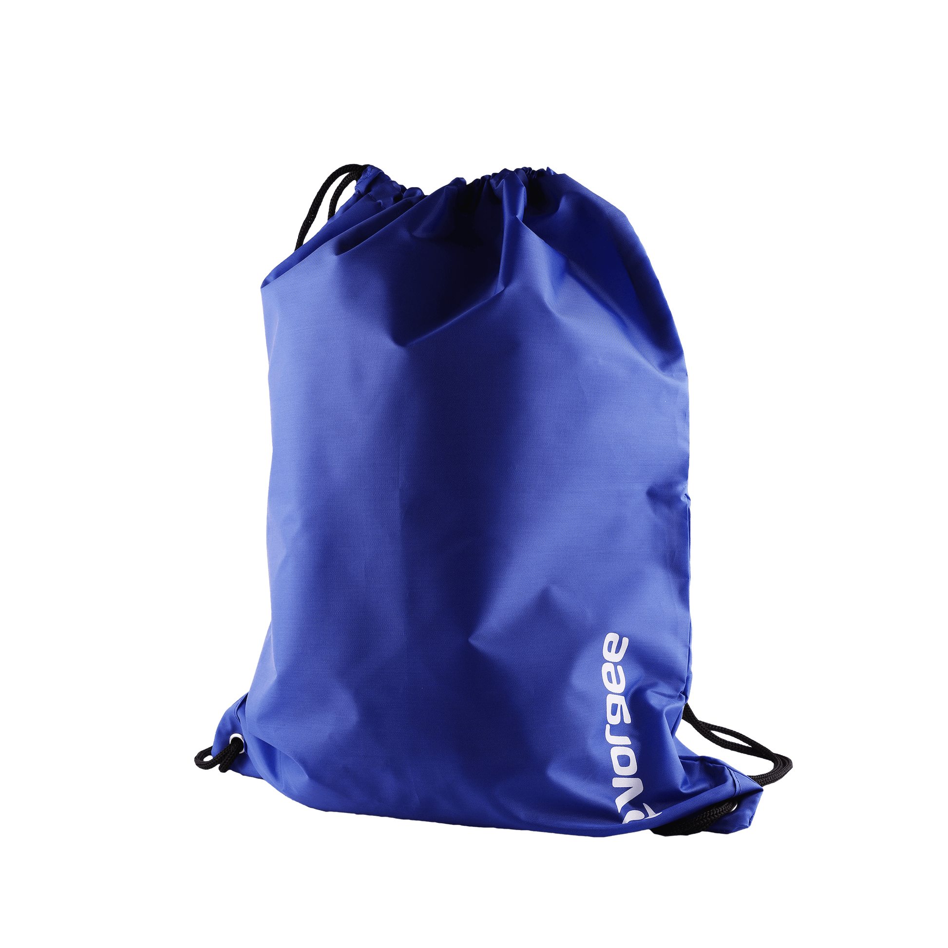 Rucksack swim equipment bag with small white vorgee logo in royal blue