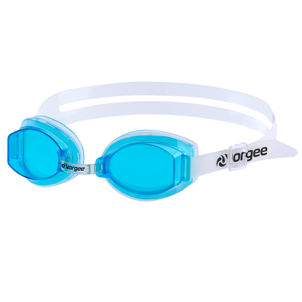Stinger Tinted swimming goggle in clear & light blue 