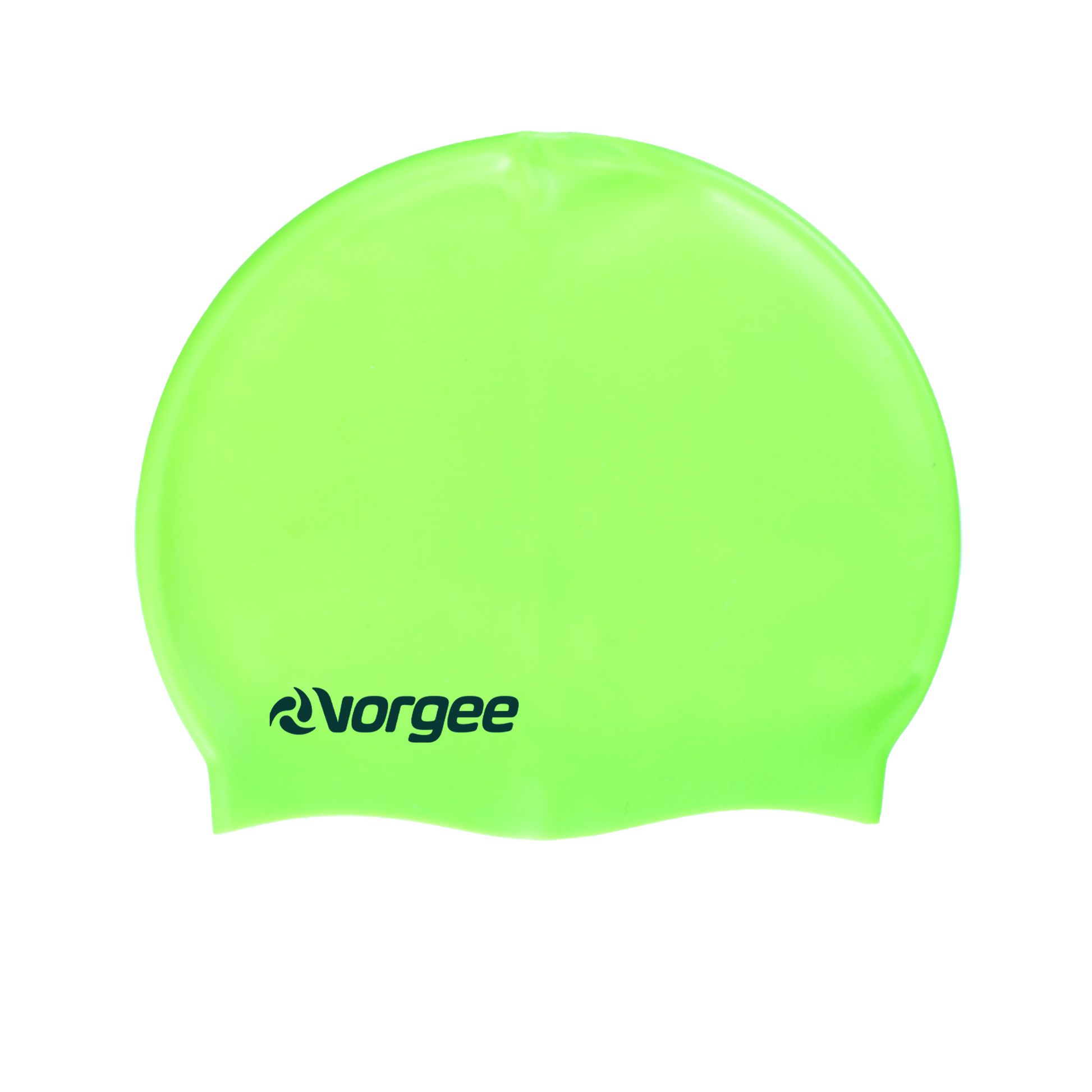 SuperFlex extra stretch silicone swimming cap in Fluro Green 