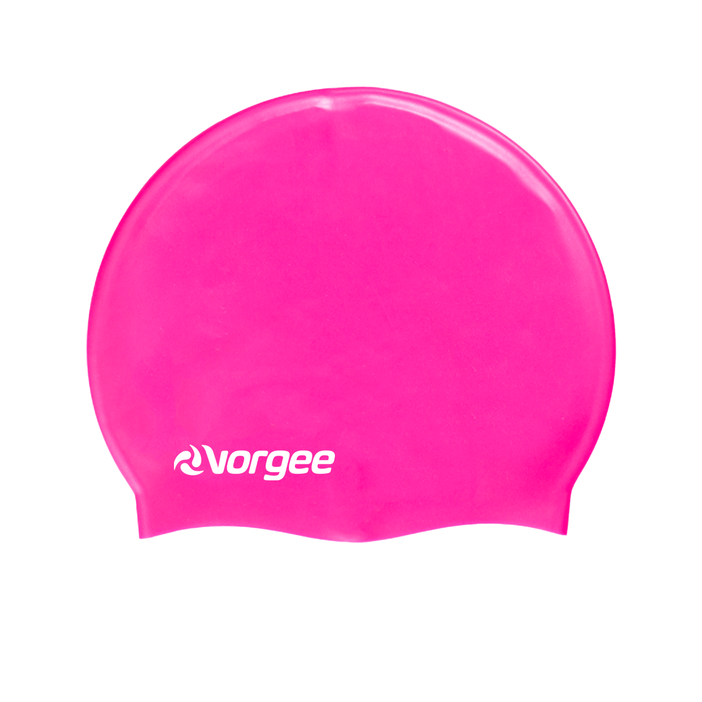 SuperFlex extra stretch silicone swimming cap in Fluro Pink 