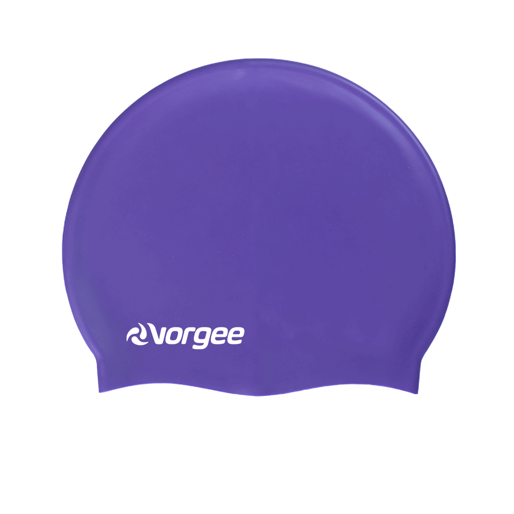 SuperFlex extra stretch silicone swimming cap in Purple