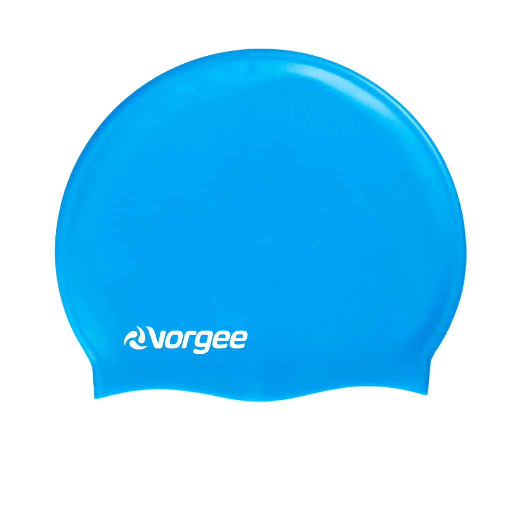 SuperFlex extra stretch silicone swimming cap in Sky Blue