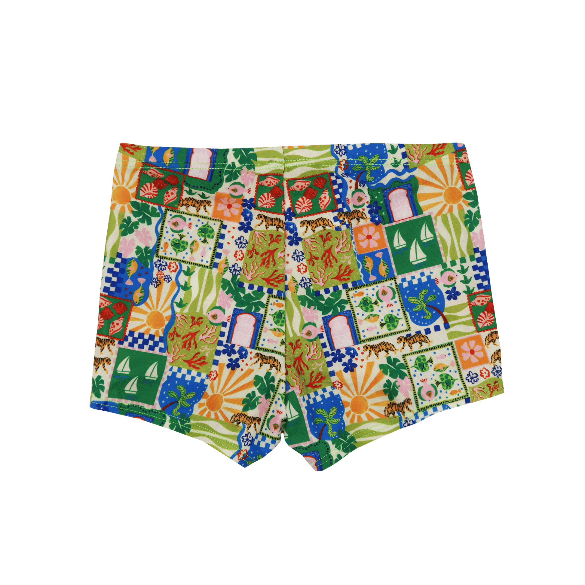 Boys Junior Printed Swim Short - Otto