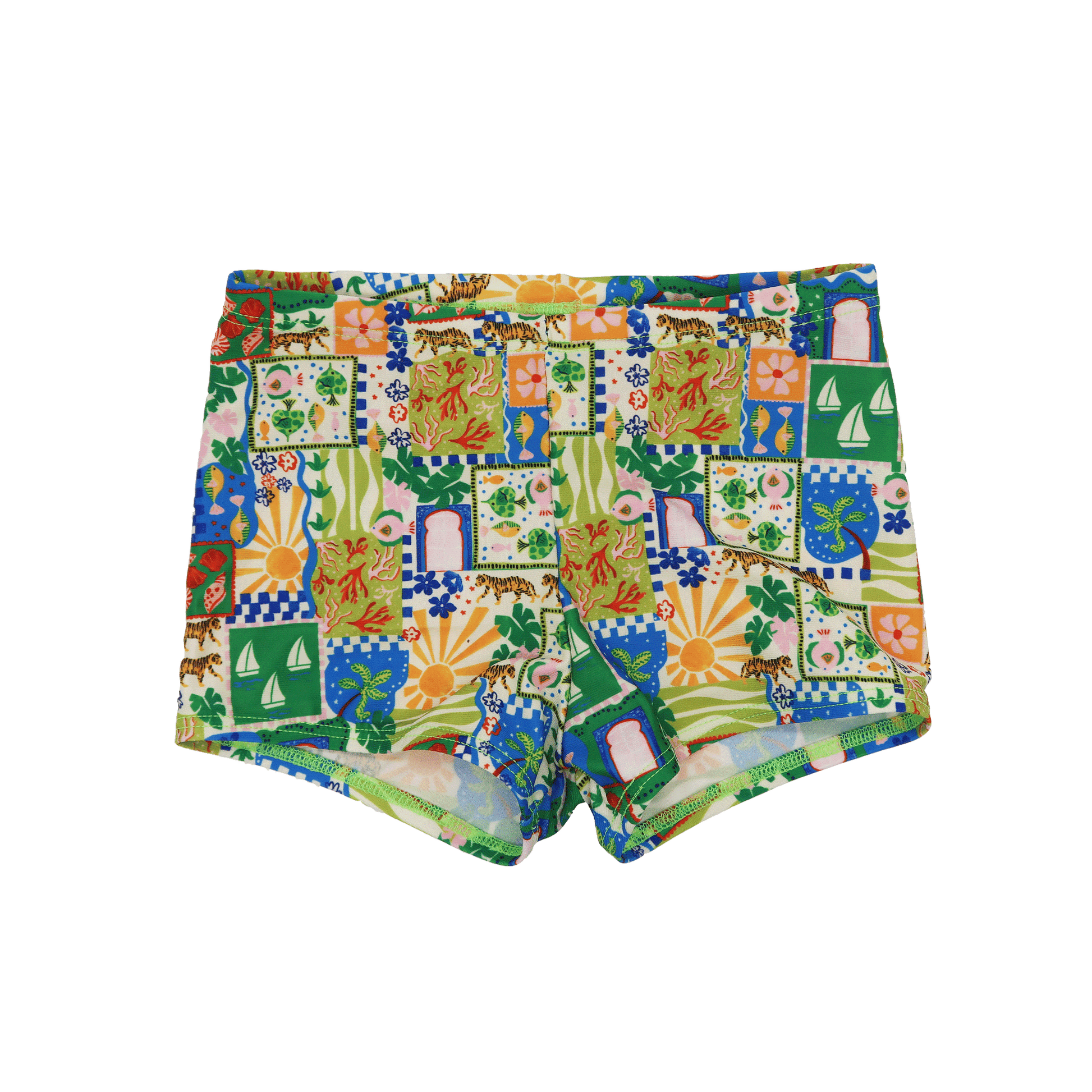 Boys Junior Printed Swim Short - Otto