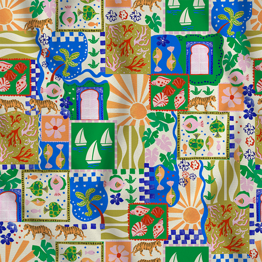 Boys Junior Printed Swim Short - Otto