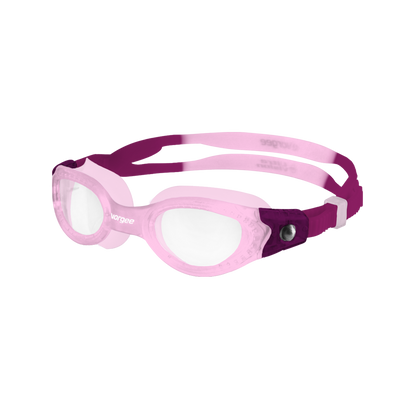 Vortech Junior Clear junior swimming goggle in Musk & Plum