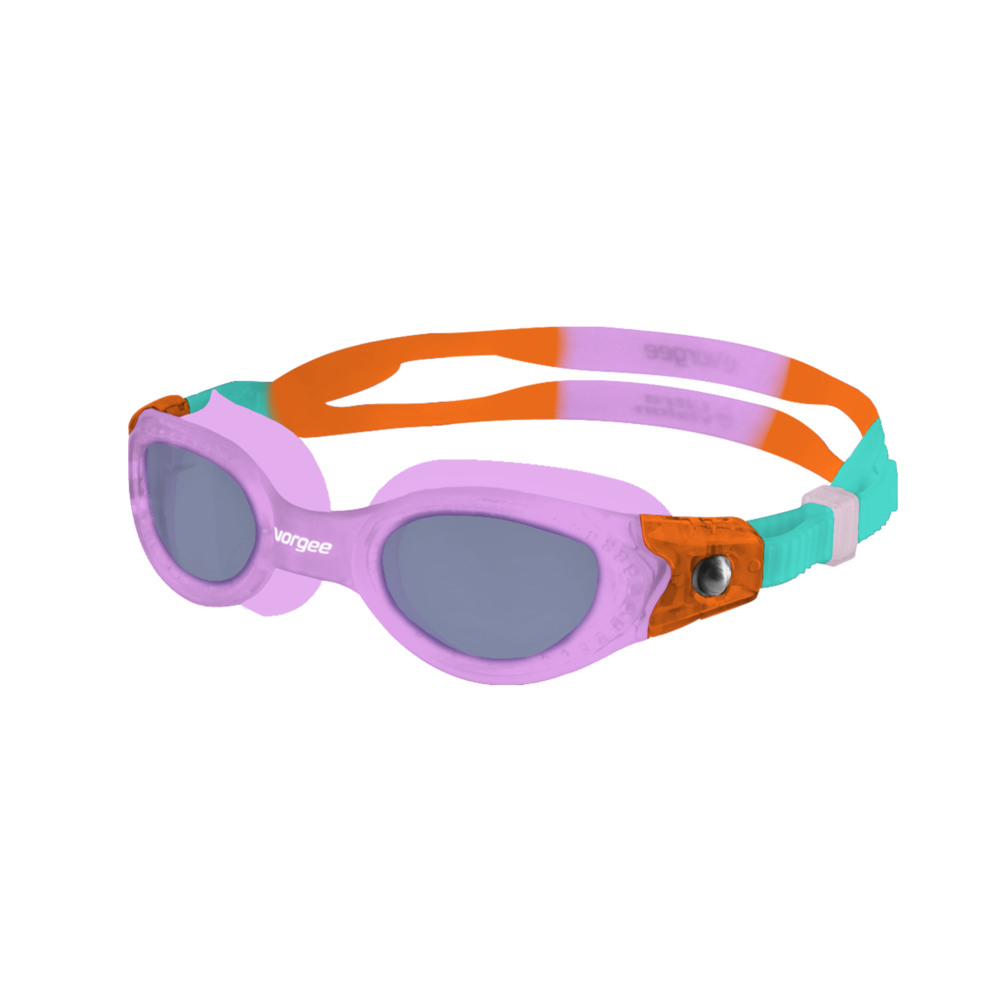 Vortech Junior Tint junior swimming goggle in Purple, Mint & Orange