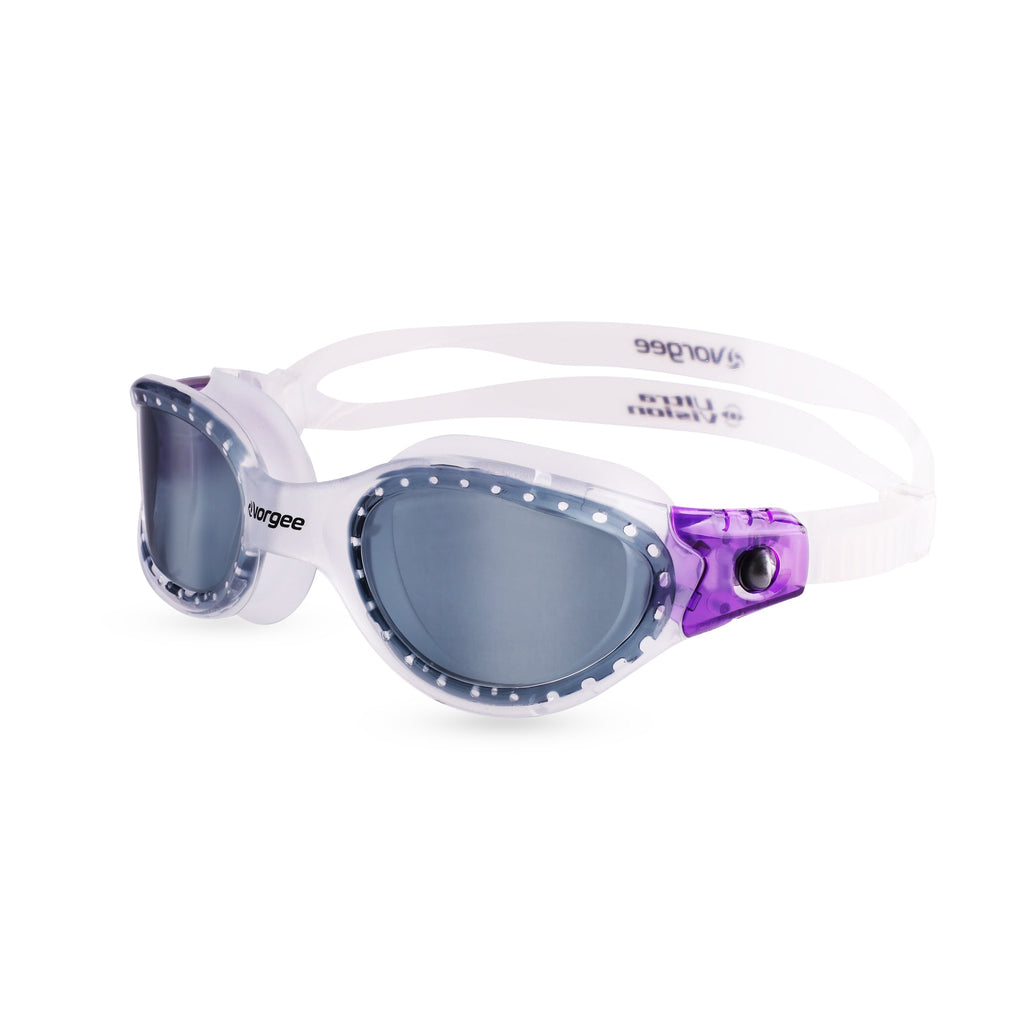 Vortech Max Tint swimming goggle in Clear & Purple 