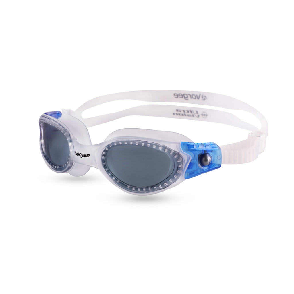 Vortech Narrow Fit Tint swimming goggle in Clear & Blue 