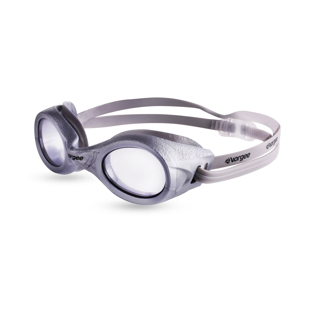 Voyager Clear swimming goggle in Silver